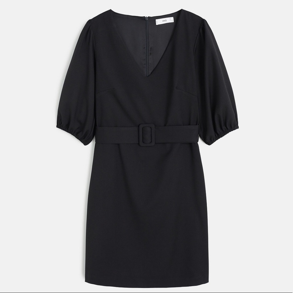 MANGO Short Belted Dress